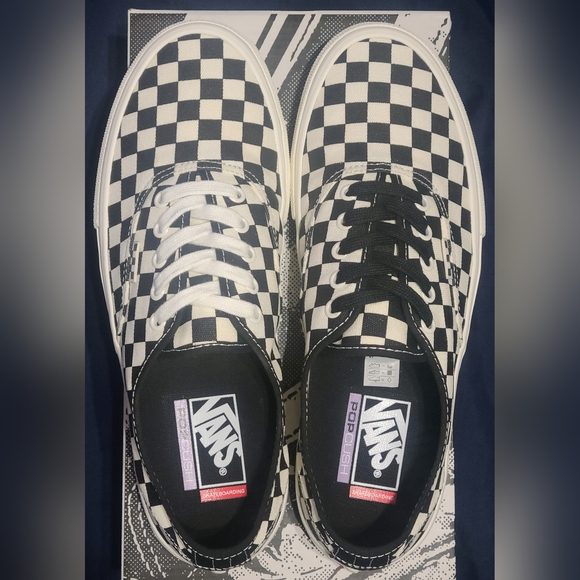 Vans Premium Skate Authentic "Checkerboard Marshmallow" New In Box! Mens 10 - Picture 9 of 16